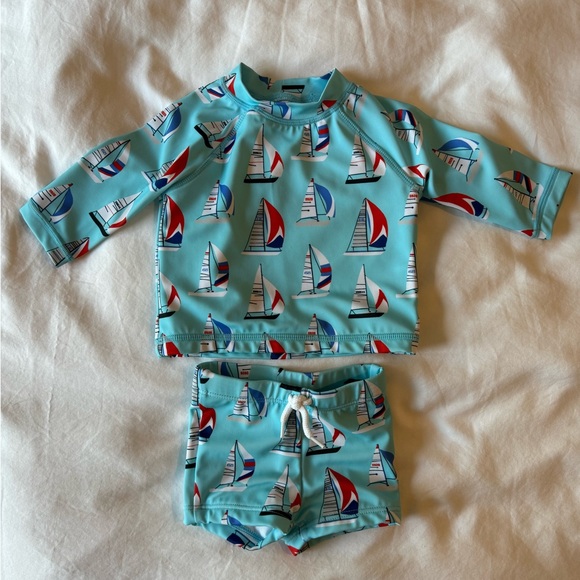 Janie & Jack Baby Rash Guard Set *NWOT - Picture 2 of 4